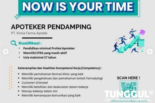 Lowongan Kerja Kimia Farma Apotek untuk Fresh Graduate, Cek Posisi dan Syaratnya